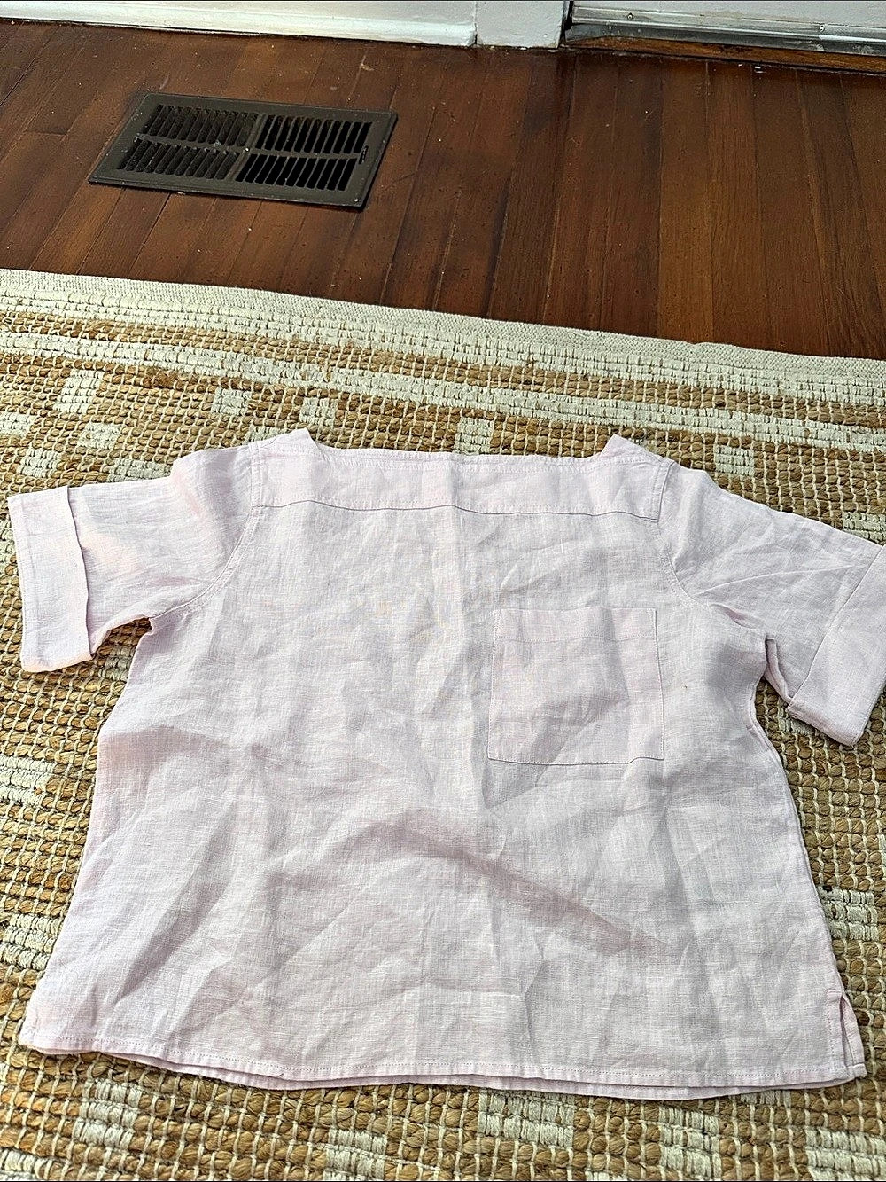 J.Crew Boatneck Tee in Linen Pink XS